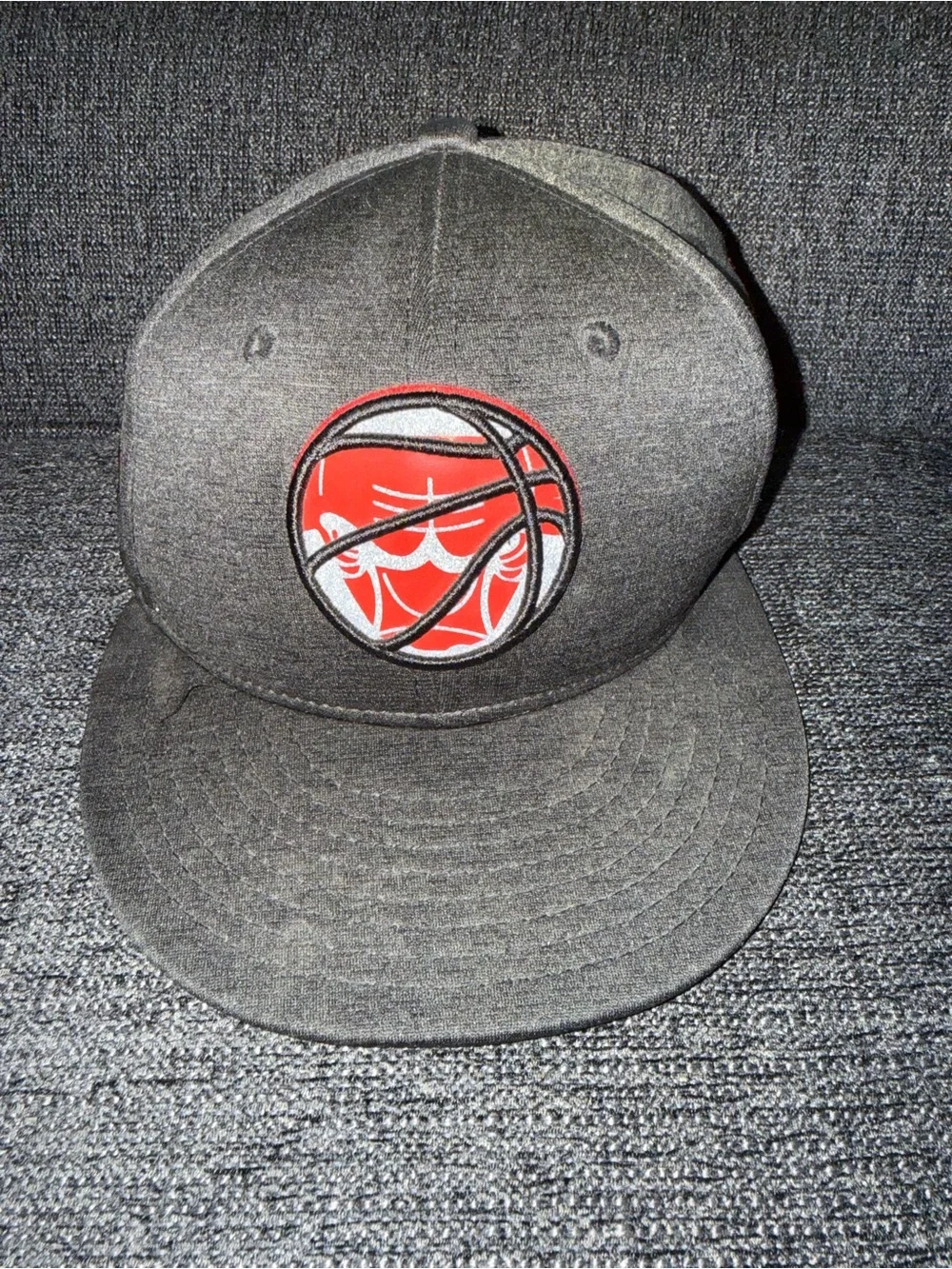 #45 New Era Chicago Bulls NBA Snapback Flat Brim Black Red Hat One size